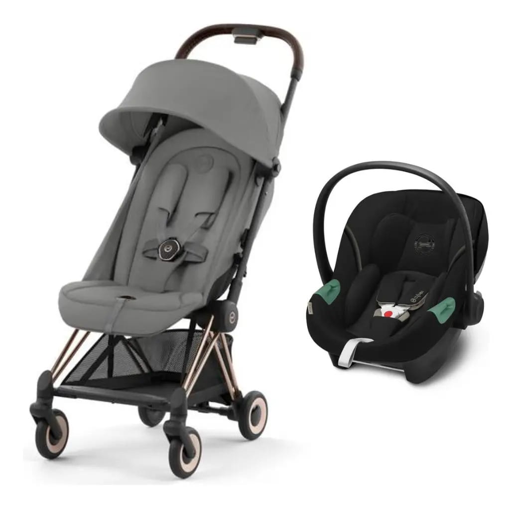 Carrinho de bebê Cybex Coya + Egg Aton S2 Cybex Color Mirage Grey
