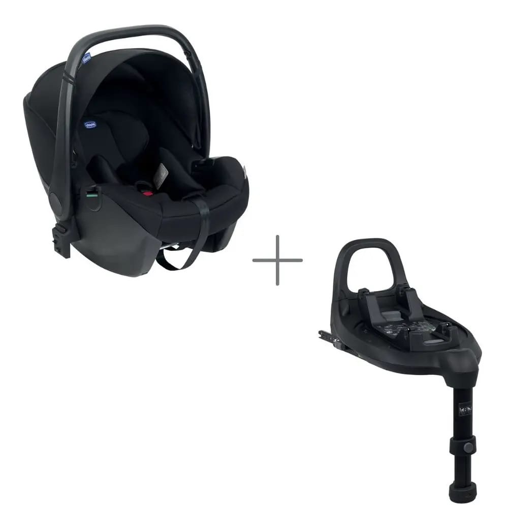 Kit Bebê Conforto Chicco + Base 360 Chicco - 6087070950000k Preto