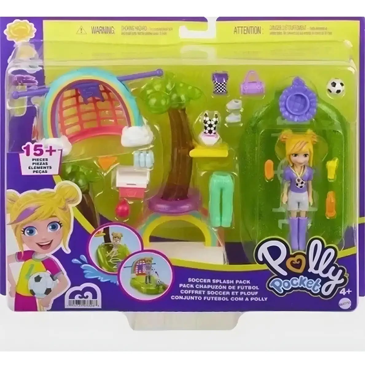 Polly Pocket Conjunto Futebol Com A Polly Mattel - Hdw60