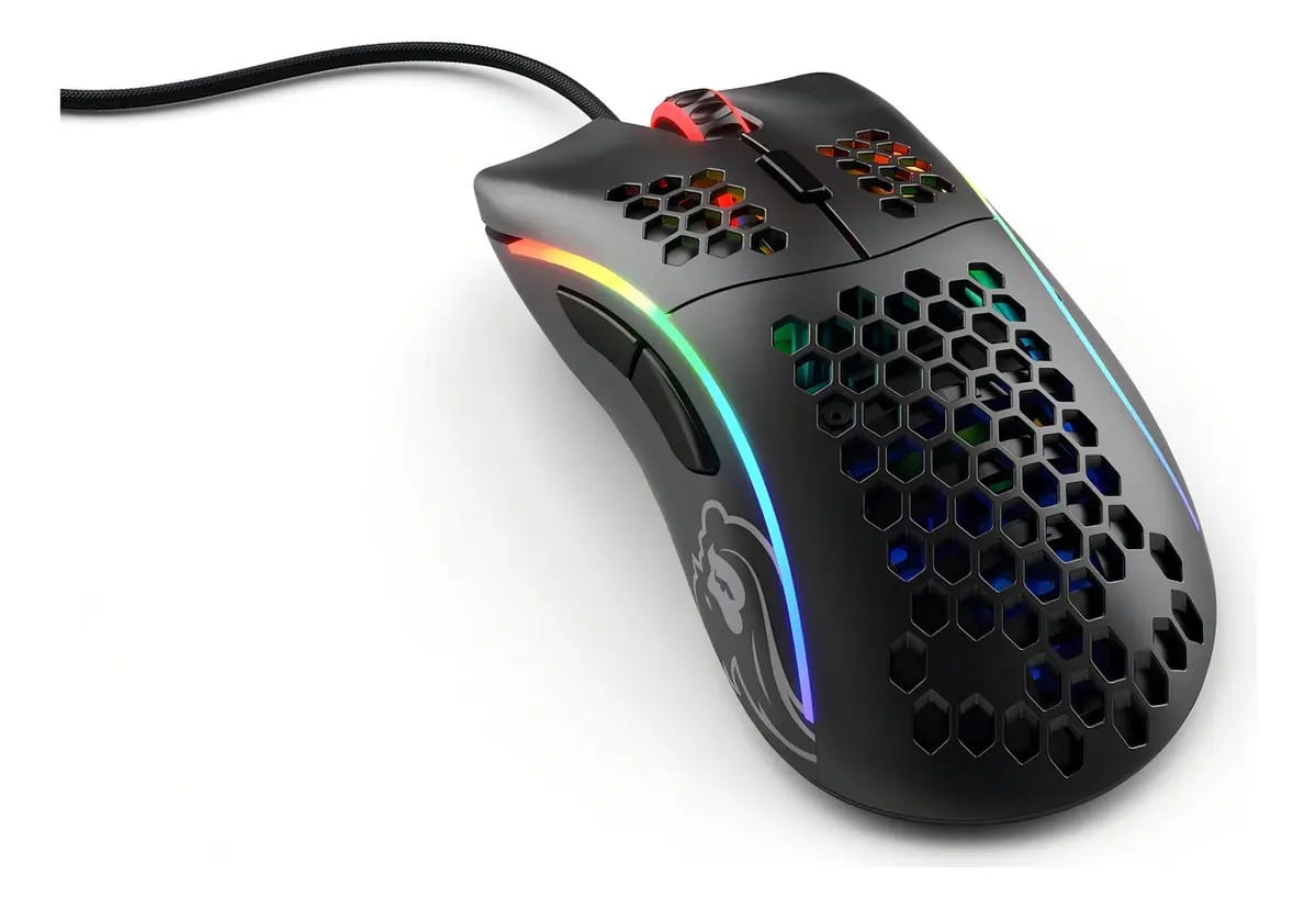 Mouse leve para jogos Glorious Model D- (menos), preto fosco