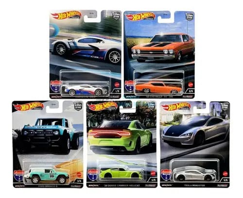 Hot Wheels Premium 2022 Car Culture American Roads Cor branca