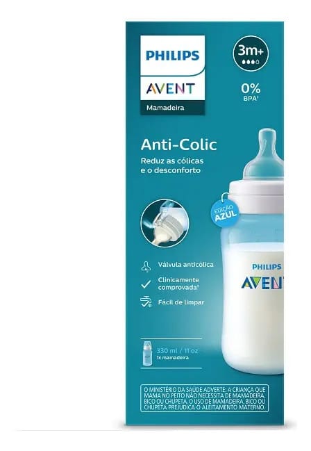Mamadeira Classica 330ml Philips Avent Azul