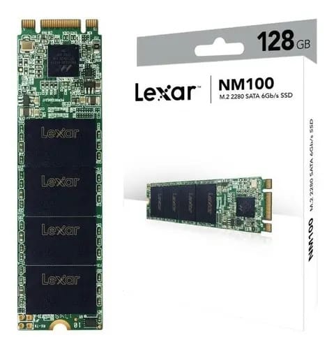 Ssd M2 Lexar 128gb Ultra Rápido Imediato Cor Verde