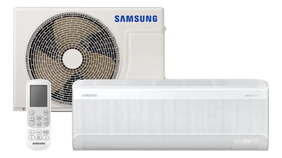 Ar Condicionado Inverter Samsung Windfree Ai 12000 Btus frio cor branco