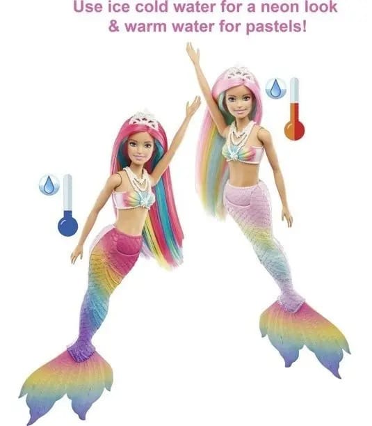 Moça Barbie Dreamtopia Rainbow Magic Mermaid