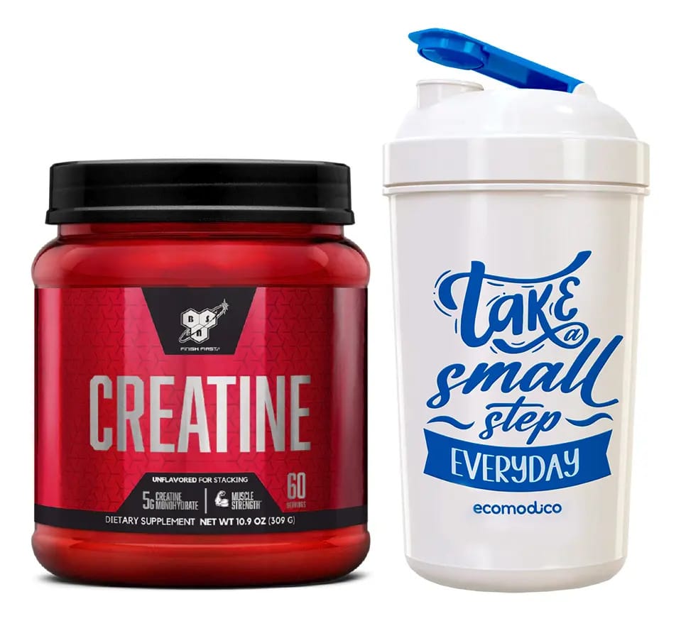 Copo de sabor sem sabor Bsn Micronized Creatina Monohydrate X309g +