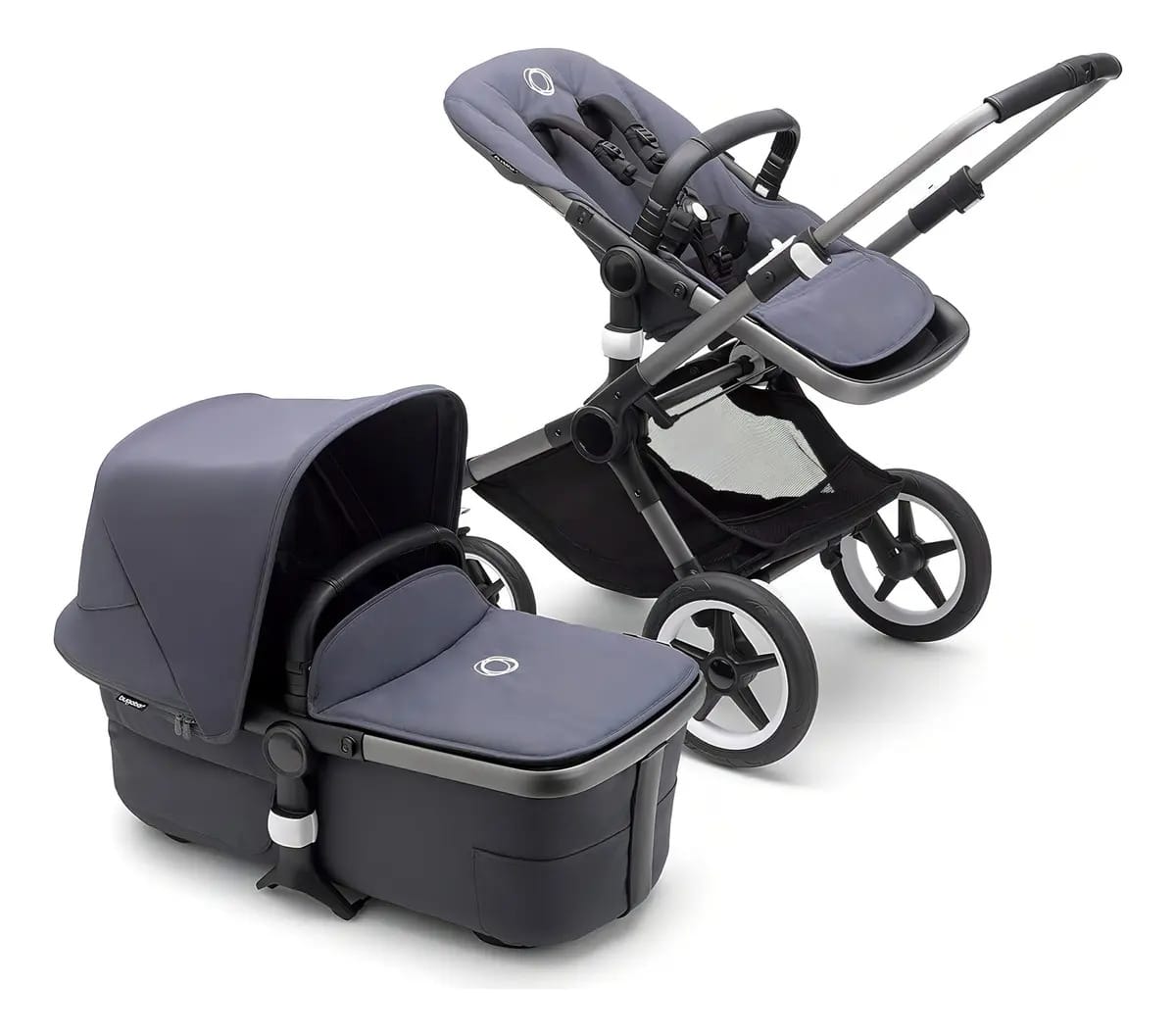 Bugaboo Fox 3 Completo - Grafite/azul tempestuoso - Azul tempestuoso - Cor azul tempestuoso