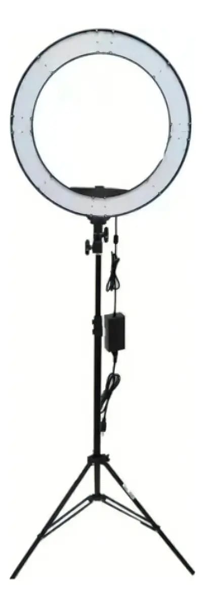 Ring Light Led 40w Grande 45cm 18 Pol + Tripé + Suporte Cel