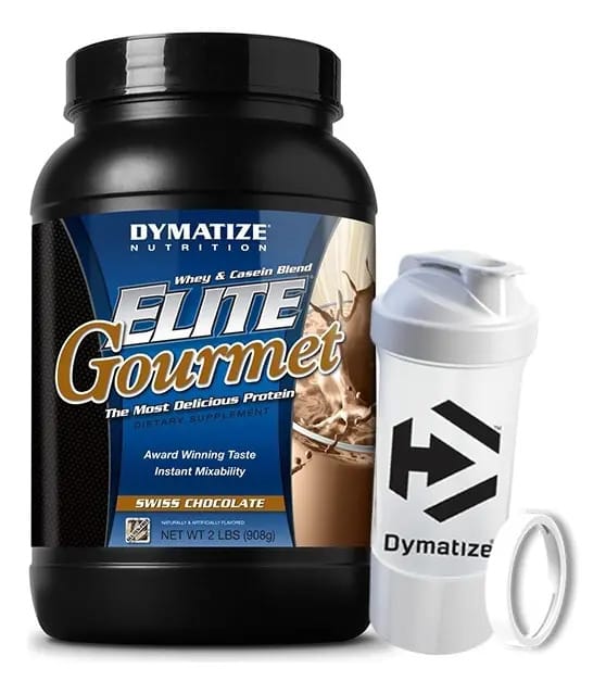 Suplemento Dymatize Whey Protein Sabor Chocolate De 900g
