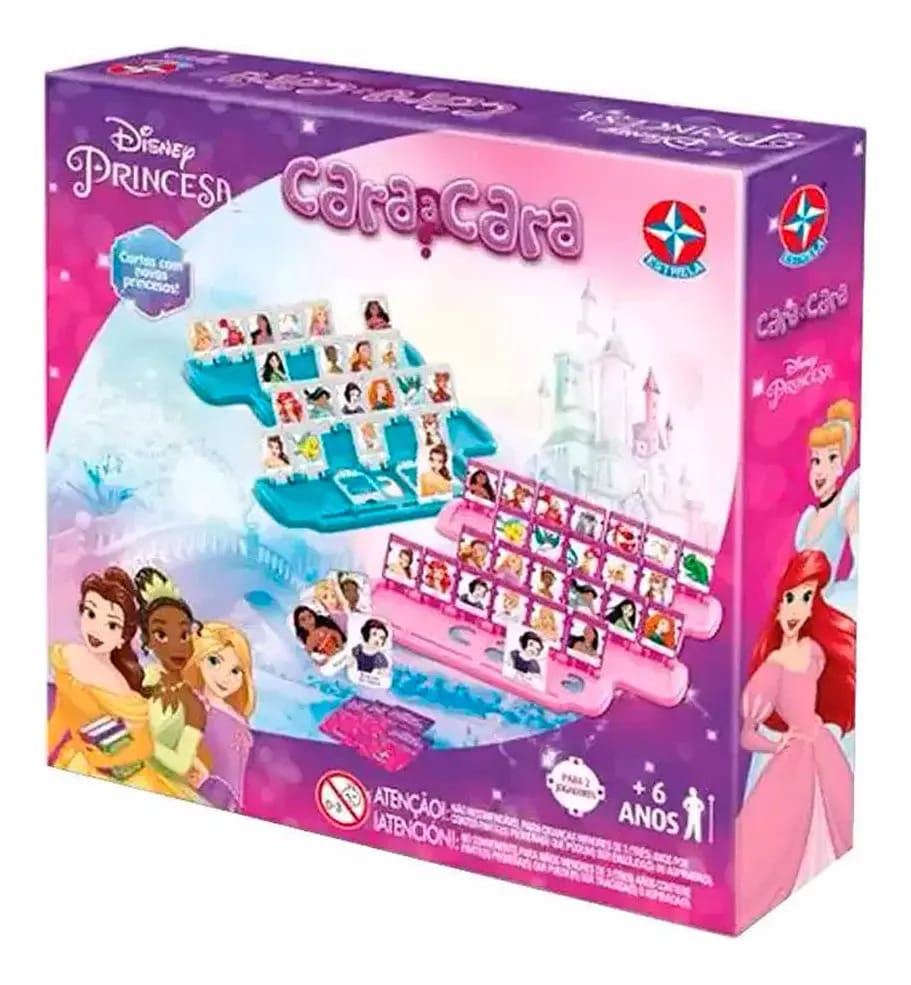 Jogo Infantil - Cara A Cara - Princesas Disney - Estrela