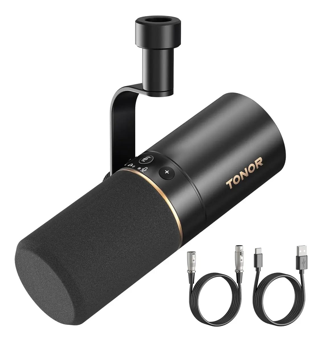 Microfone dinâmico Tonor USB/XLR para podcasting, gravação, transmissão ao vivo e jogos, Cardioid Studio XLR