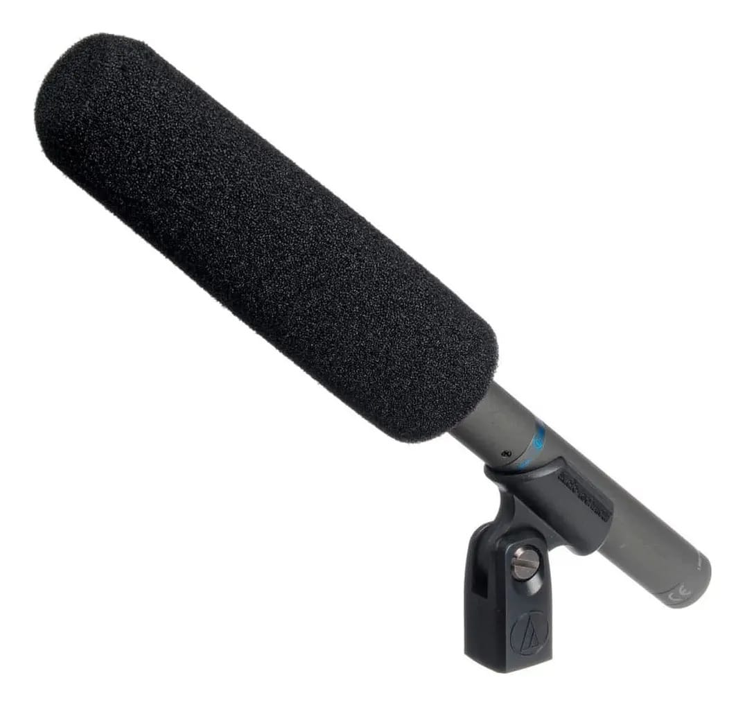 Microfone de cano preto Audio-technica At897