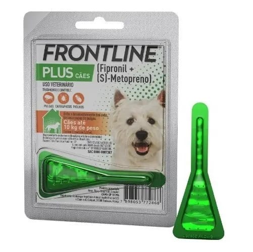 Frontline Plus Antipulgas Carrapatos Pipeta Cães 1-10 Kg Merial