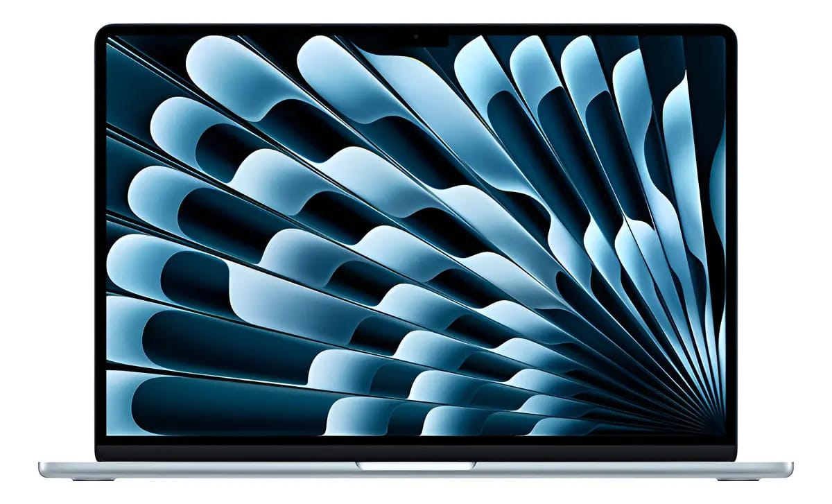 Apple Macbook Air de 15 polegadas: chip SSD M4 de 256 GB - azul celeste azul