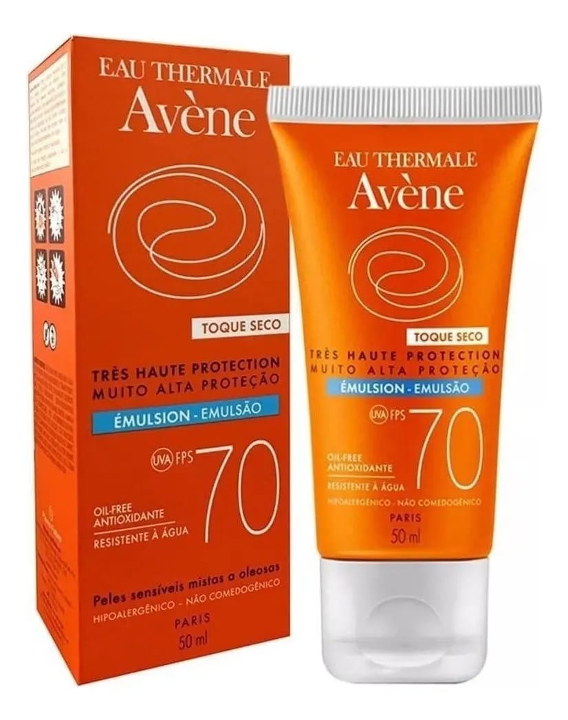 Protetor Solar Avène - Emulsão Solar Toque Seco Fps 70 50ml