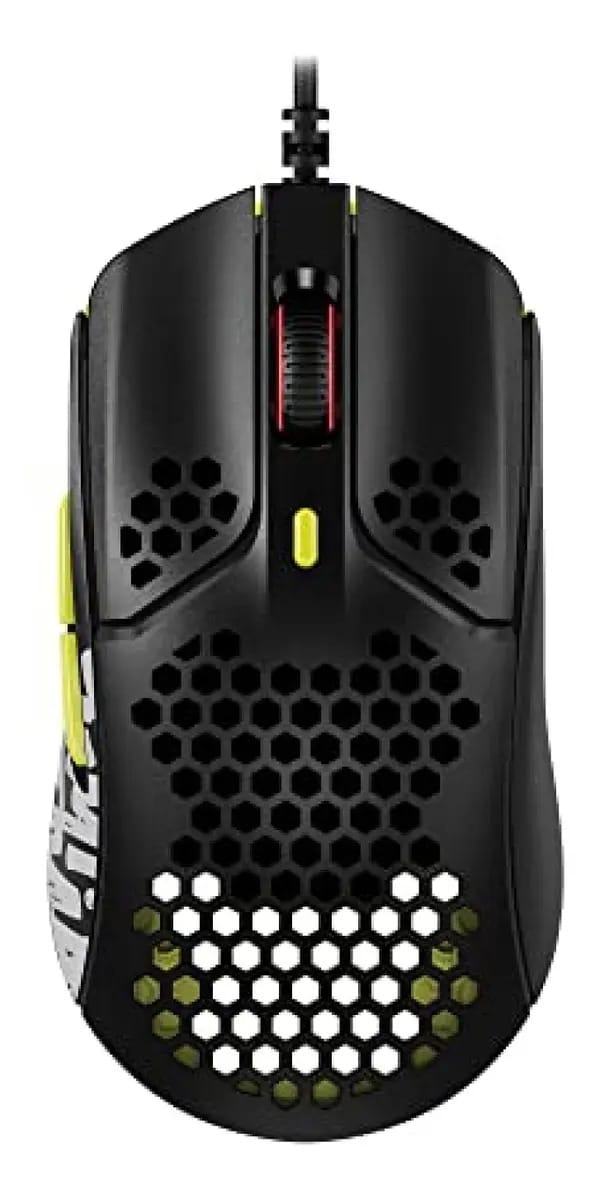 Hyperx Pulsefire Haste - Mouse para Jogos - Timthetatman Edition - Ultraligeiro, 59 G, Carcaça de Colmeia, Design Hexagonal, Cabo Usb Hyperflex, Até 16000 Dpi, 6 Botões Programáveis