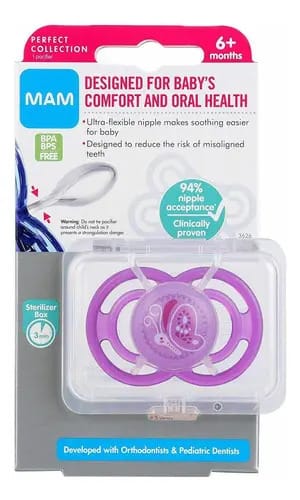 Chupeta Mam Perfect Collection Borboleta 6 Meses