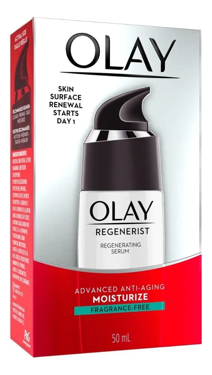 Sérum hidratante regenerador sem fragrância Olay Regenerist Tipo de pele Todos os tipos de pele