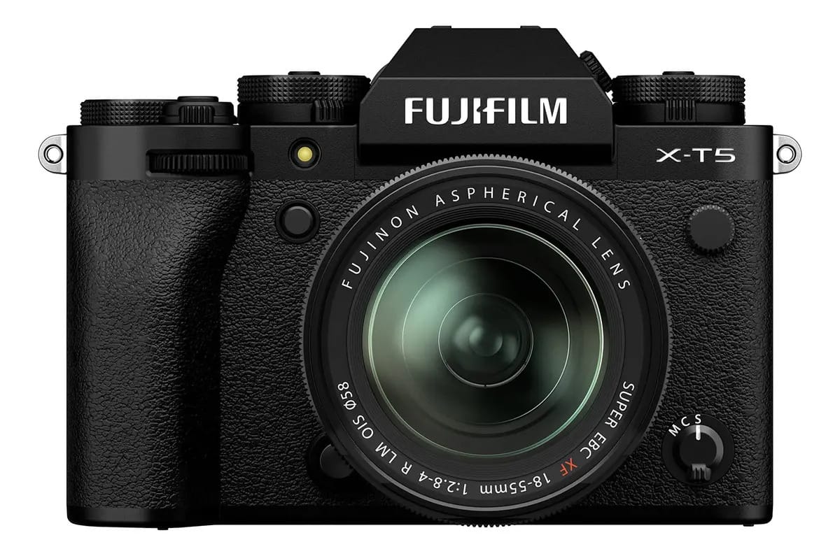 Kit de lentes Fujifilm X-t5 para câmera digital sem espelho XF18-55 mm. Cor: Preto