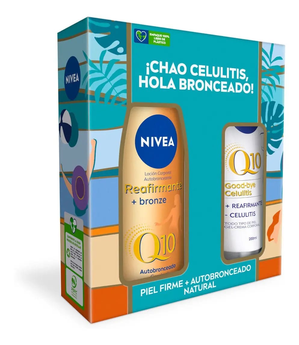 Pack Nivea Q10 Gel Adeus Celulite + Corporal Q10 Bronze