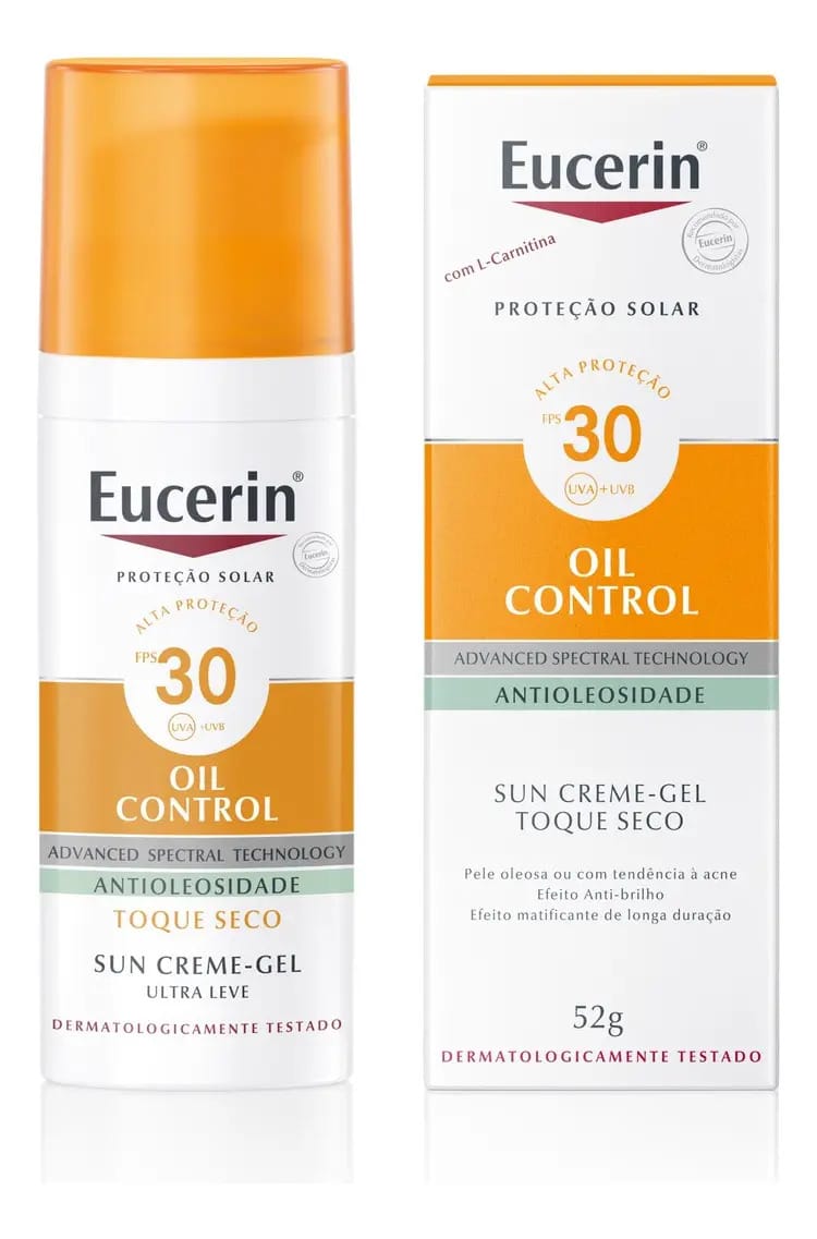 Eucerin Sun Creme Gel Facial Oil Control Fps 30 50ml