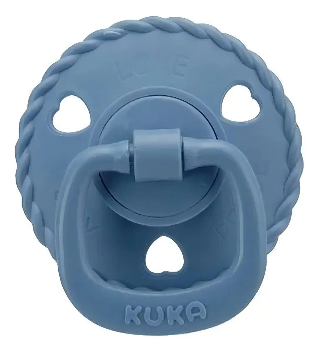 Chupeta Redonda Kuka Classic Silicone Azul 6-9 Meses