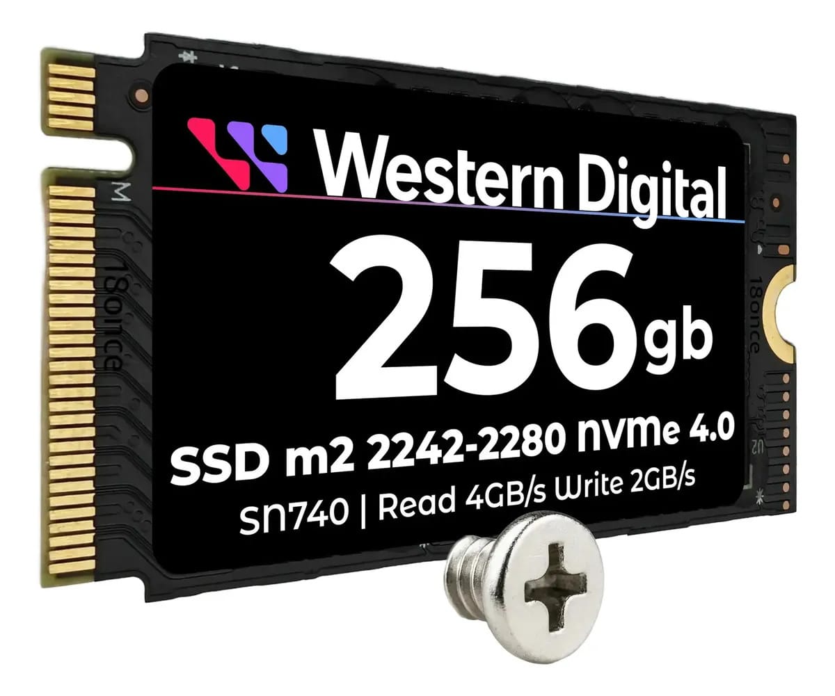 Disco Ssd Wd Sn740 M2 Nvme 2242 2280 (com parafuso) 256 gb