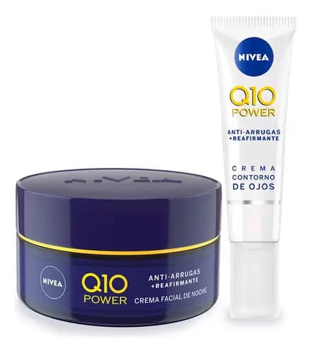 Combinação antienvelhecimento Nivea Q10 Night + Eye Contour