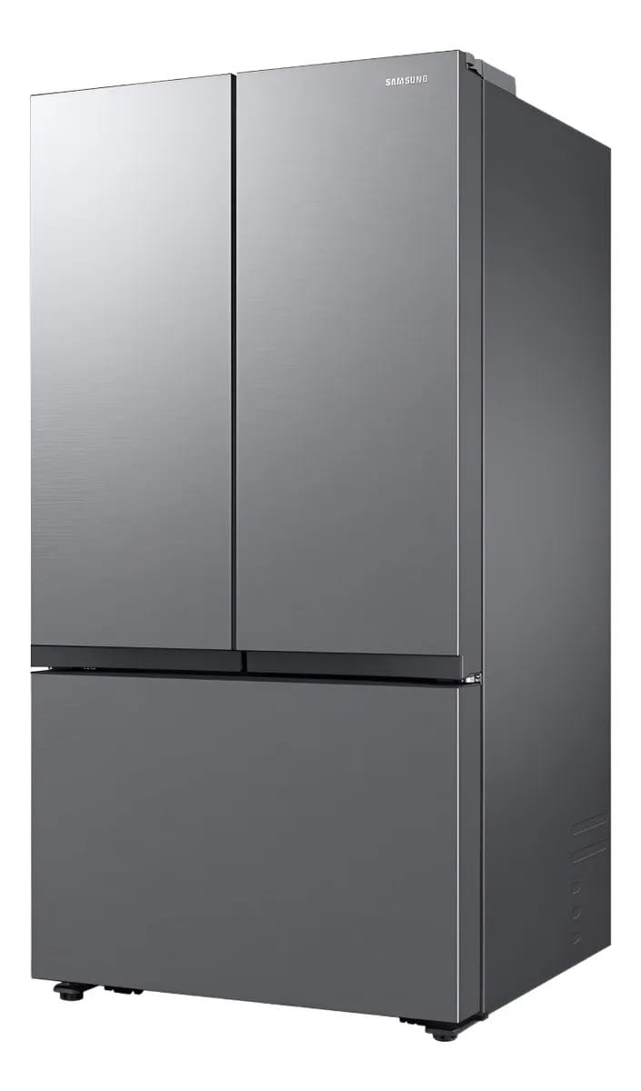 Refrigerador Samsung French Door de 32 pés para centro de bebidas, cinza prateado