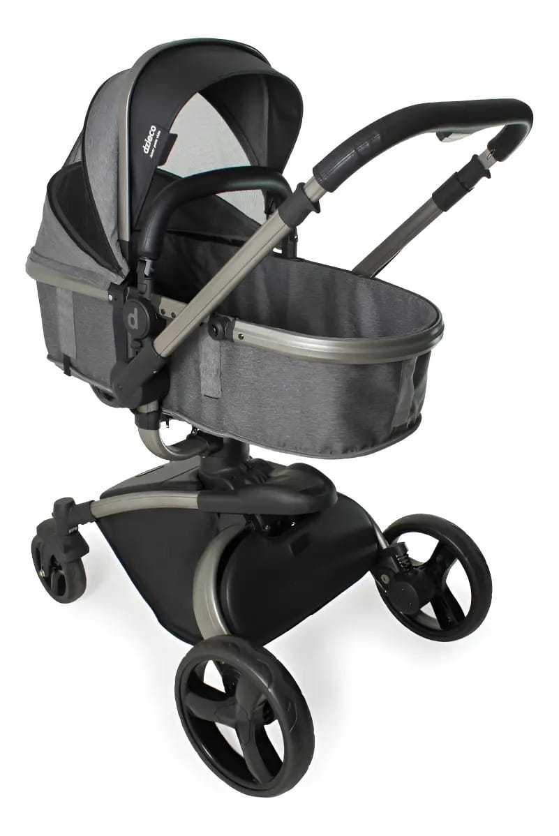 Carrinho De Bebê Vulkan Silver Cinza Galzerano