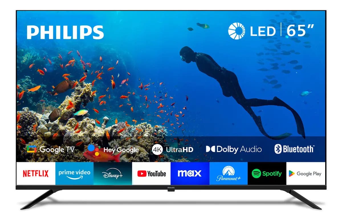 Smart TV Philips 65 LED UHD 65pud7019 Google TV