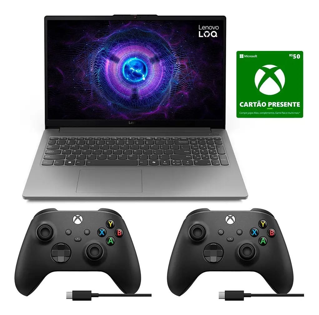 Lenovo Loq-e I5 Rtx3050 512gb+2controles Xbox Pc+giftcard 50