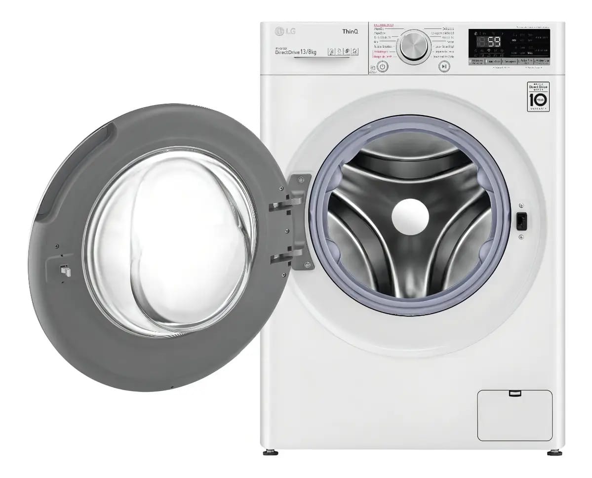 Lava E Seca Smart Vc4 13kg Cv5013wc4a Branca LG Cor