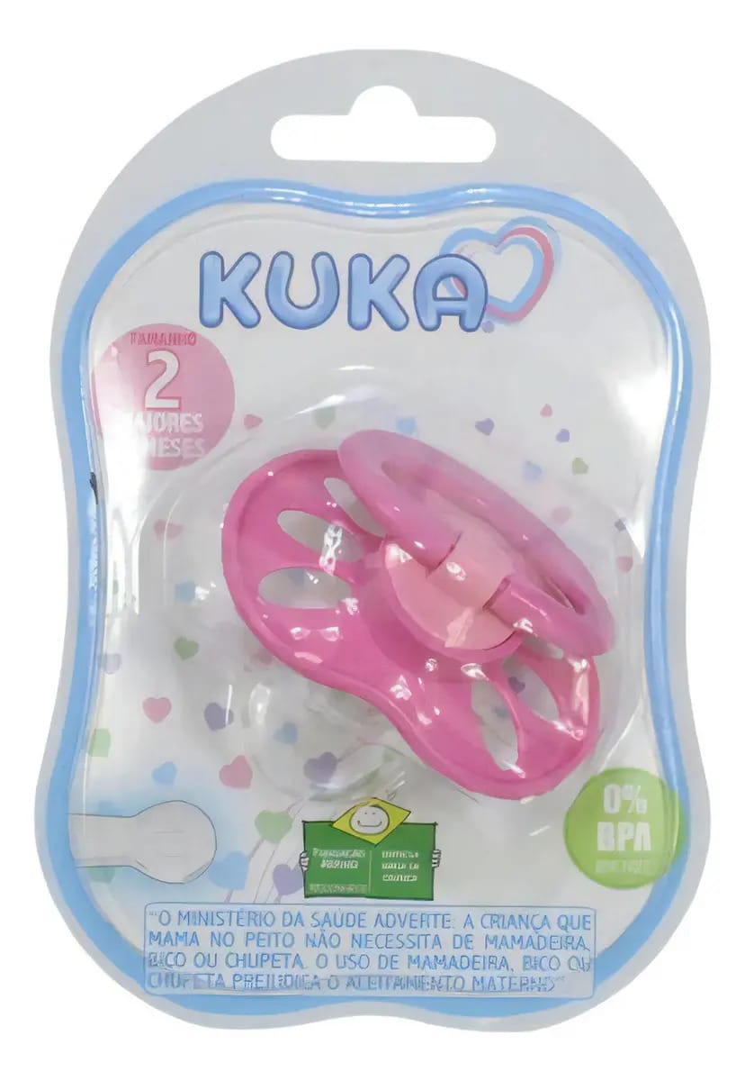 Chupeta Kuka Tam 2 +6m Rosa