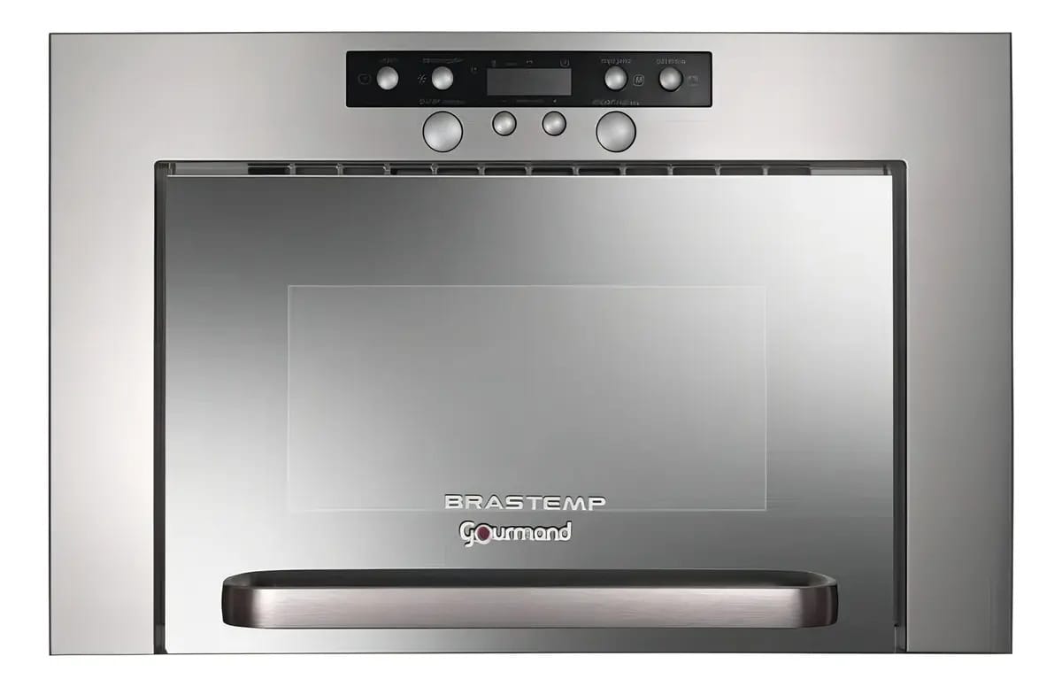 Micro-ondas Brastemp Gourmand BME25 inox 20L