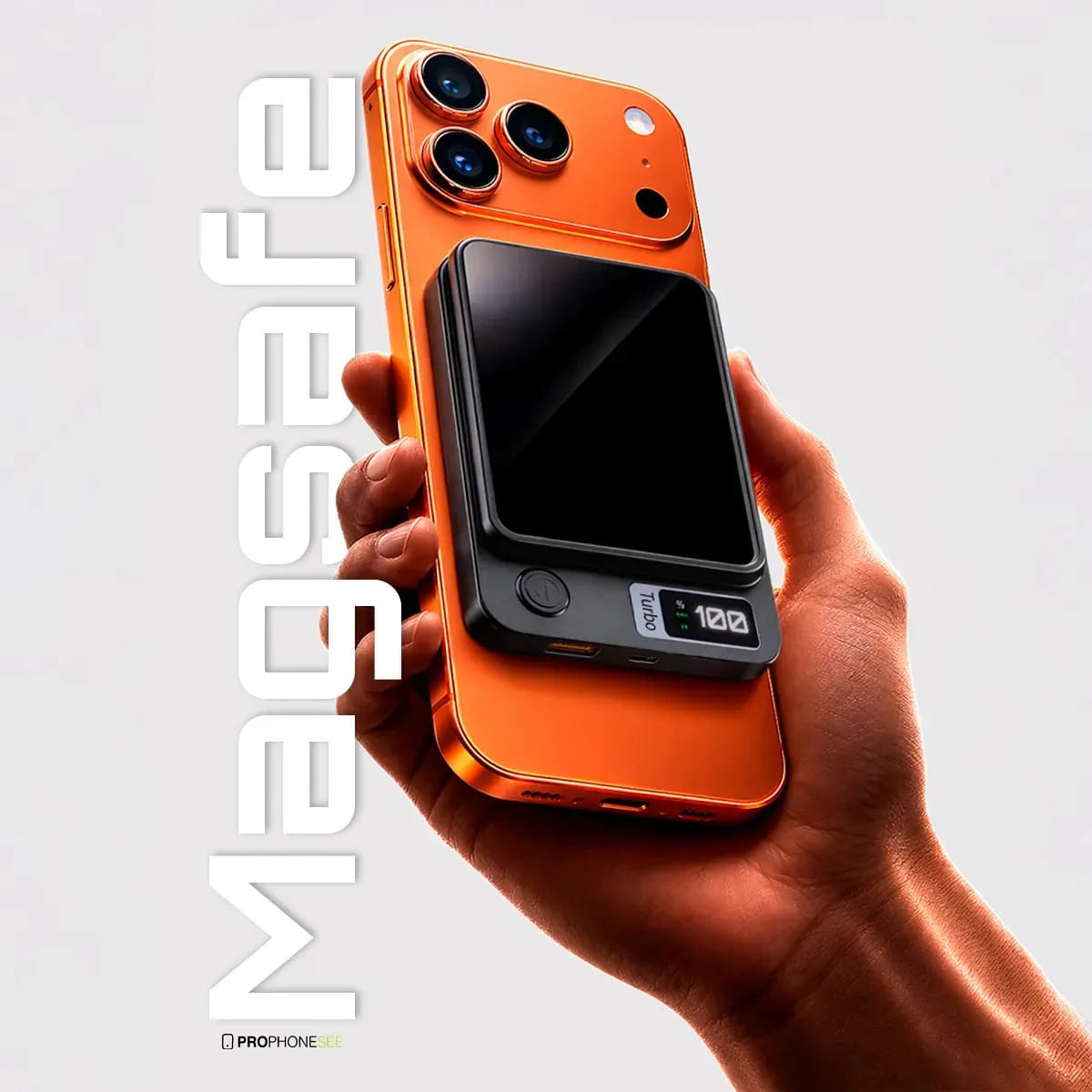 Carregador Portatil Turbo Power Bank Compatível Com Iphone Android Apple Ios Samsung Xiaomi Motorola Inducao Usb Tipo C Magnetico MagSafe Bateria Sem Fio Universal Potente Mag Safe Usbc 10000mah