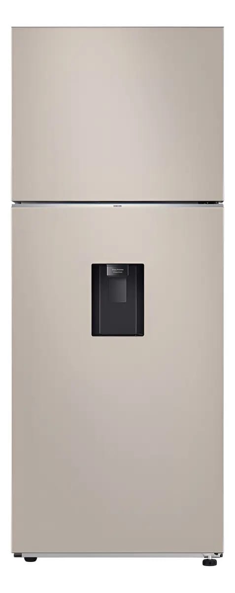 Refrigerador de fábrica de gelo bege Samsung Bespoke Ai Top de 15 pés