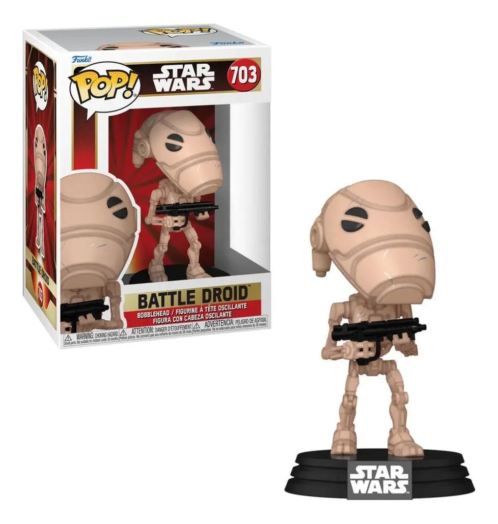 Boneco Funko Pop! Star Wars Battle Droid