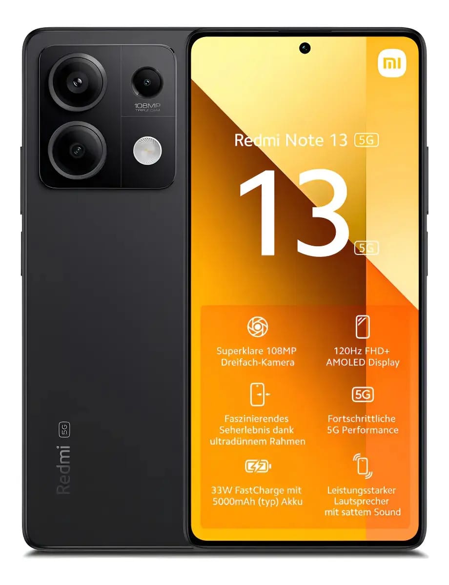 Xiaomi Redmi Note 13 5g 128 Gb Preto Estelar Dual Sim 8 Gb