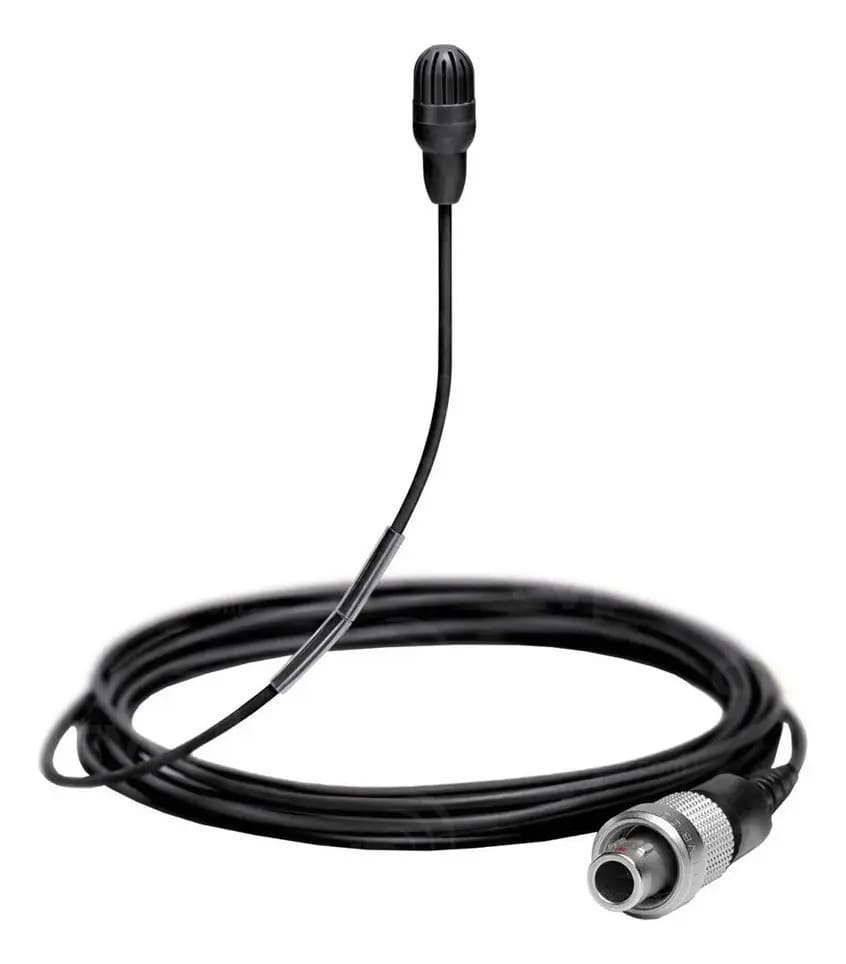 TL45B/O-Lemo Shure - Microfone subminiatura de lapela, preto