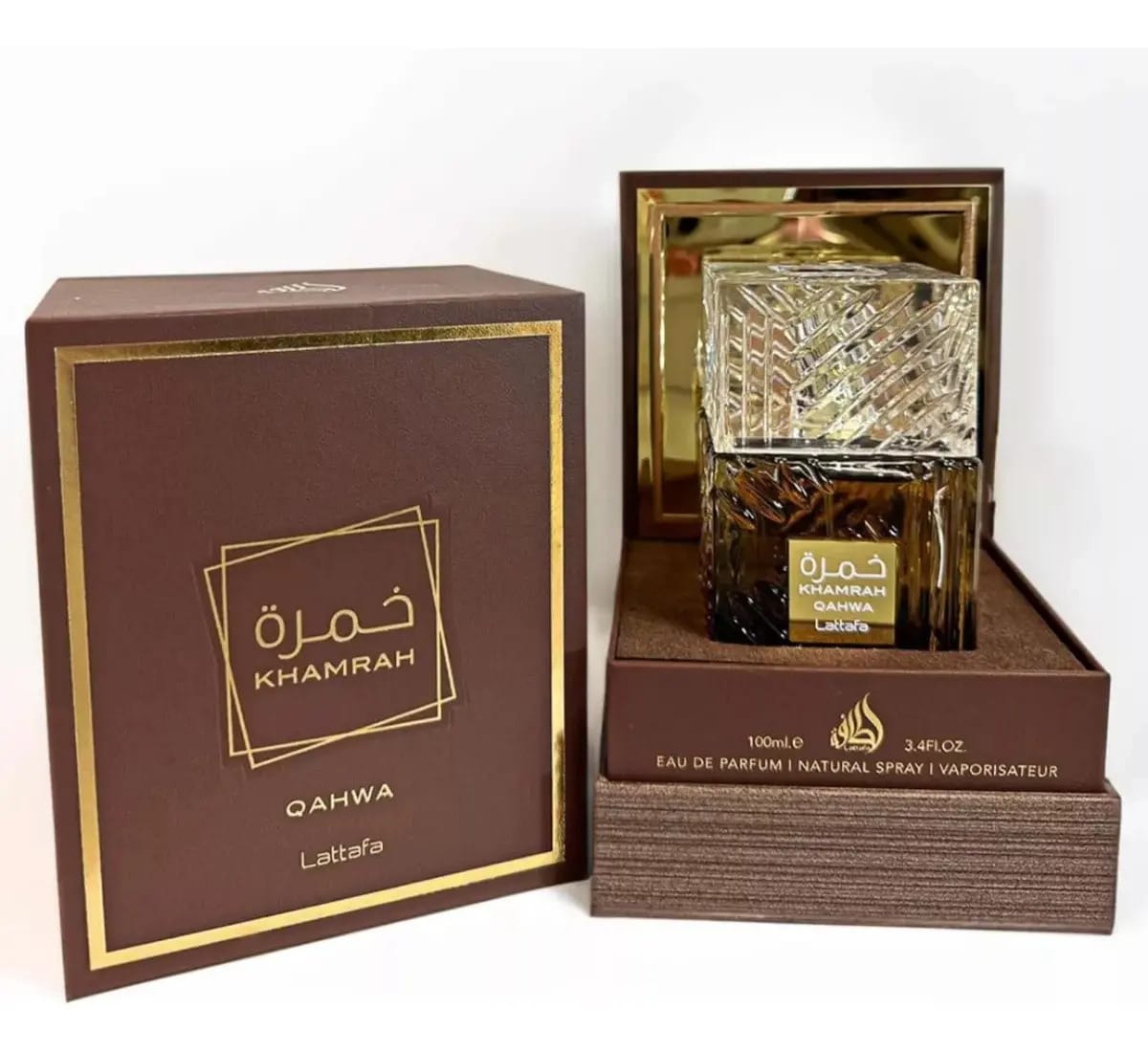 Água De Perfume Lattafa Khamrah Qahwa 50 Mililitros