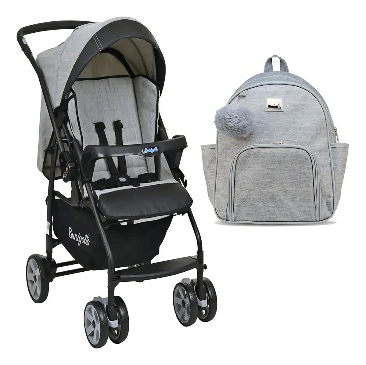 Carrinho De Bebê Rio K - Burigotto Com Mochila Maternidade
