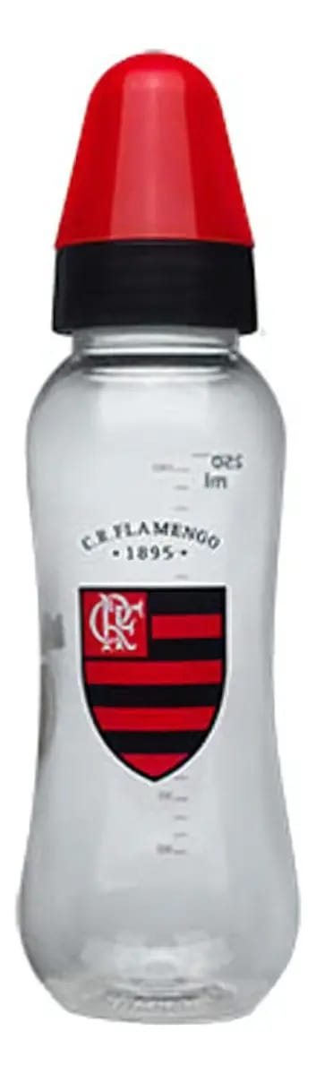 Mamadeira Flamengo 250ml Bico Redondo- Lolly