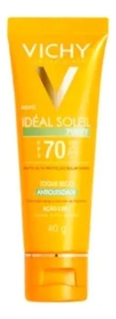 Protetor Solar Facial Idéal Soleil Purify Fps70 Vichy 40g