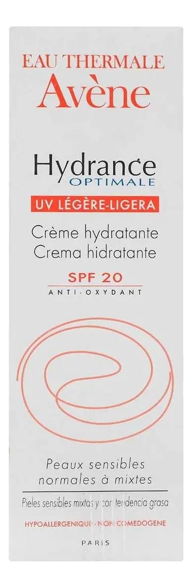 Avene Hydrance Optimale Creme facial leve Fps 20 para pele sensível e oleosa 40ml