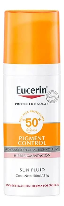 EUCERIN Protetor Solar Facial Antimanchas FPS 60 50ml, Pigment Control, Clareador, Proteção UVA, UVB e Luz Visível, Thiamidol