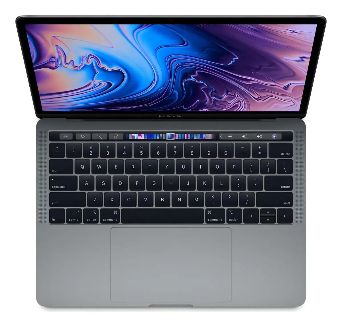 Apple MacBook Pro A1989 (2018) Cinza-espacial 13.3" 2560 px x 1600 px Intel 8259U 8GB de Ram