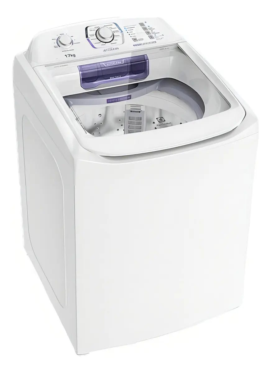 Lavadora Branca Electrolux 17 Kg Com Dispenser Autolimpante