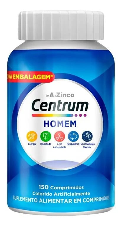 Multivitamínico para Homem Centrum Vitaminas de A à Z 150 Comprimidos