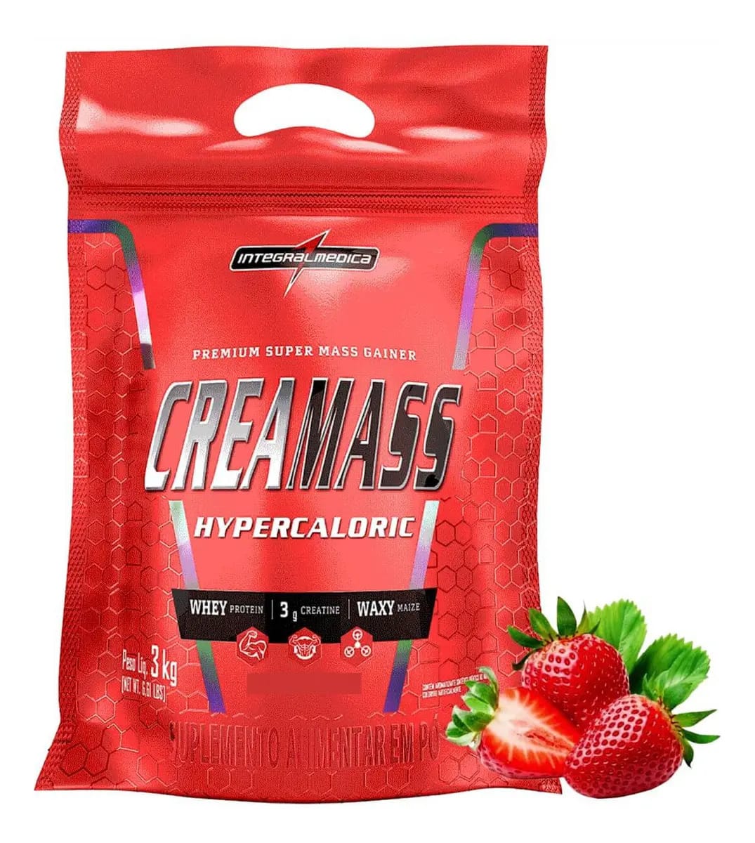 Integralmédica Hipercalórico con Creatina 3kg Sabor Morango
